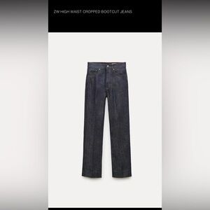 Zara Women High Rise Dark Blue Jeans